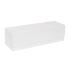 Boîte longue luxe blanc mat à fermeture aimantée 33x10x9.5cm