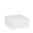 Boîte magnétique carton blanc mat 22x22x10cm