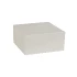 Boîte magnétique carton blanc mat 23x23x10.5cm