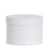 Boîte cylindrique à chapeau carton blanc mat 22x16.5 cm