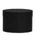 Boîte cylindrique à chapeau carton noir mat 26x18 cm