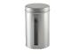 Boîte cylindrique en métal argenté à niveau couvercle cloche 17.5x10.5cm