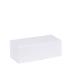 Boîte magnétique carton blanc mat 19x9x7cm