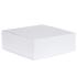 Boîte magnétique carton blanc mat 25x25x9cm