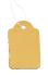 Étiquette américaine cartonnée dorée - fil blanc (lot de 24)