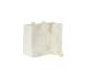 Sac luxe recyclé blanc cordon tissu 16x12x6cm